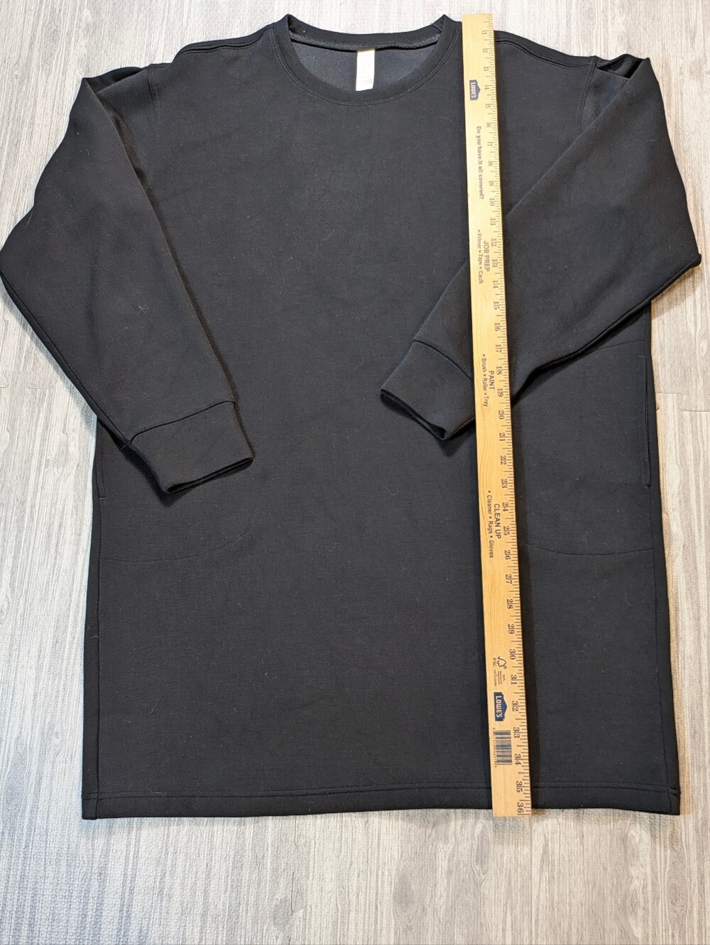 Spanx AirEssentials Black Crewneck Dress  Lightweight Cozy Comfy Soft Travel XL - Picture 6 of 9